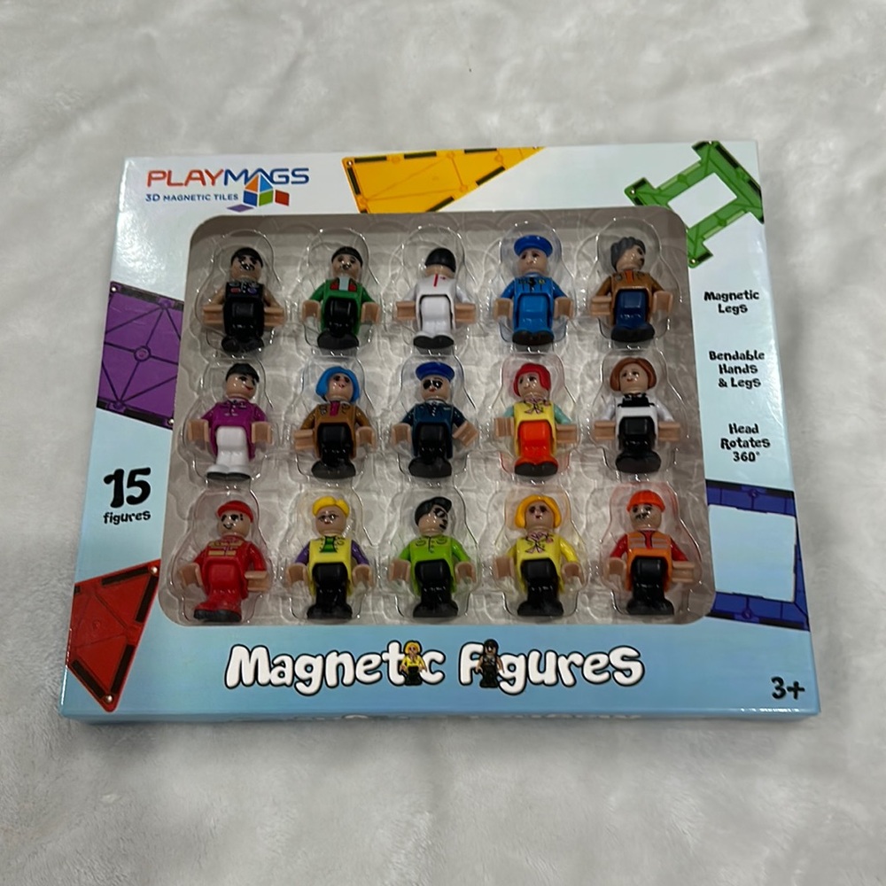 Play MAGS 3D Magnetic Tiles 15 figures